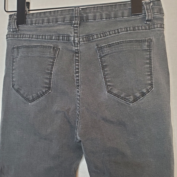 Faded Gray-ish black denim jeans - sz 28 - Picture 4 of 6